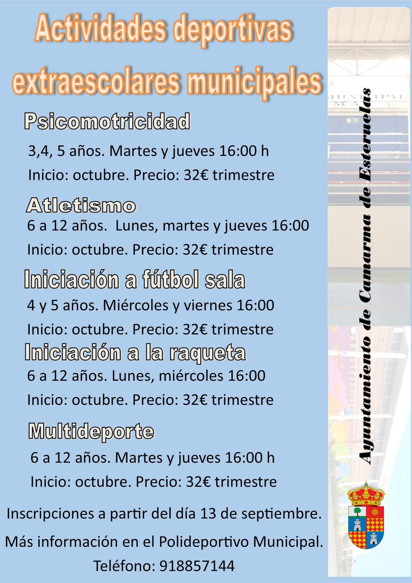 ACTIVIDADES EXTRAESCOLARES DEPORTIVAS 2023/2024