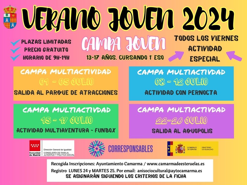 CAMPA DE VERANO JOVEN 2024