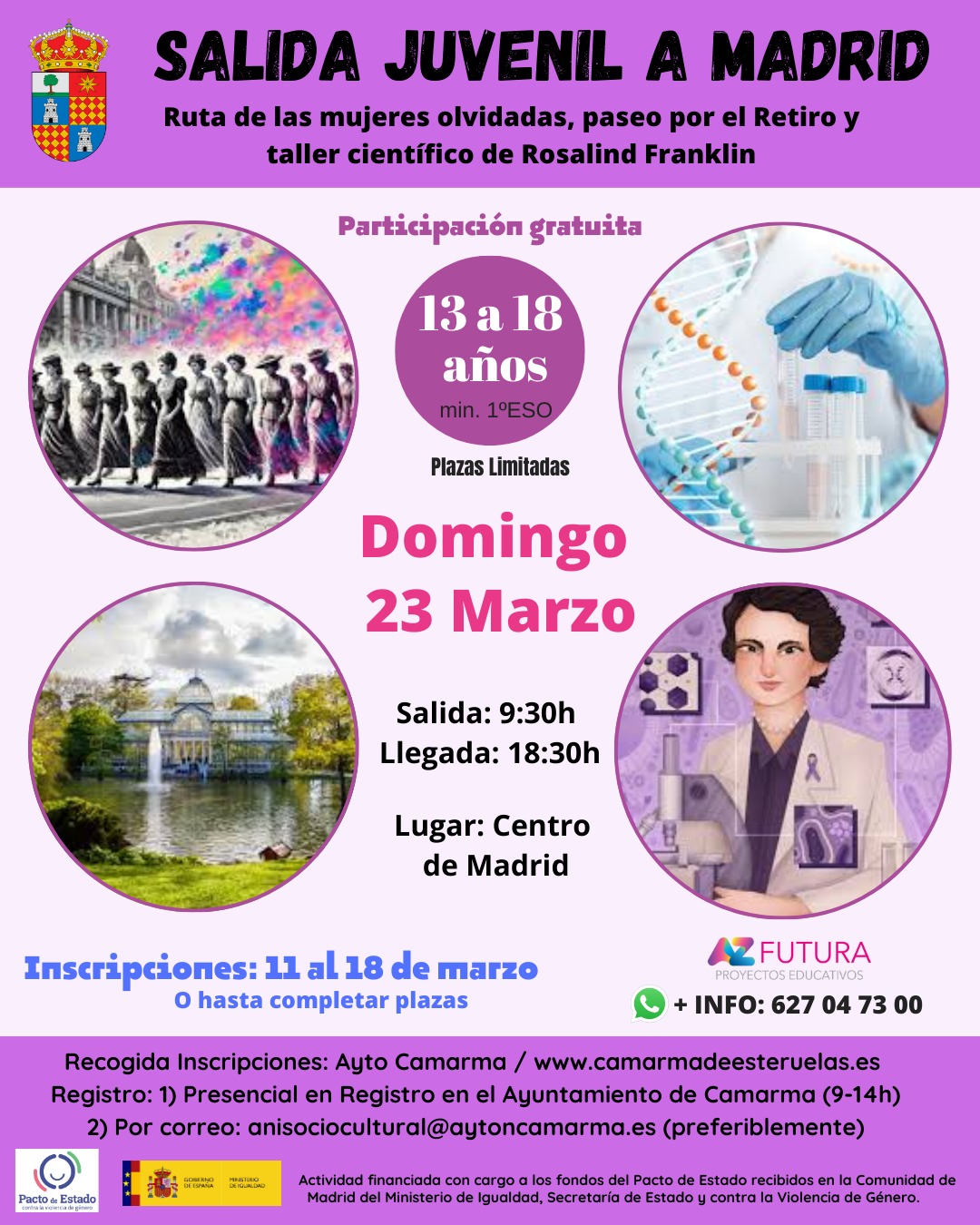 SALIDA JUVENIL A MADRID MARZO 2025